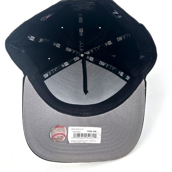 New Era New York Yankees On Field Game Navy 59FIFTY Fitted Cap Size 7 3/8 - Picture 7 of 10